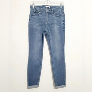 Lauren Conrad Women's Skinny Jeans Size 8 Rolled Cuff Stretch Comfort